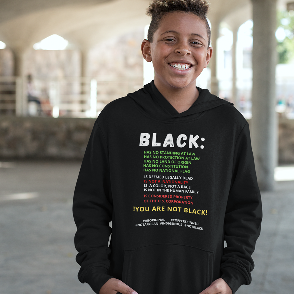 You Are Not Black Kids Hoodie