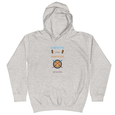 Daddy's Little Warrior Kids Hoodie - BOOM CULTURE APPAREL