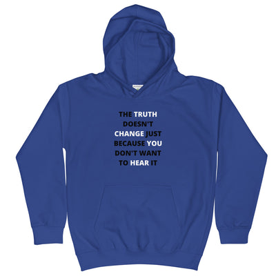 The Truth Doesn't Change Kids Hoodie - BOOM CULTURE APPAREL