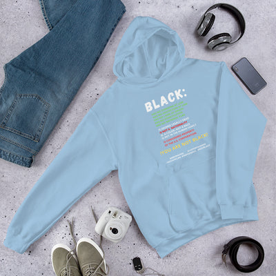 You Are Not Black Unisex Hoodie - BOOM CULTURE APPAREL