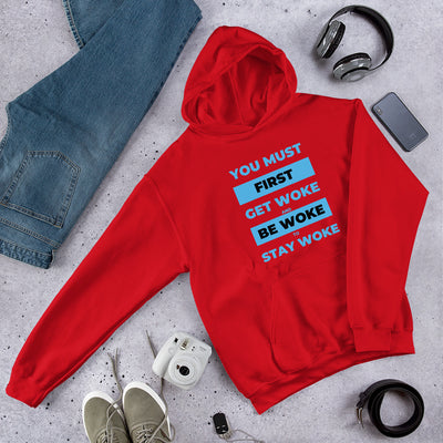 Get Woke Unisex Hoodie - BOOM CULTURE APPAREL