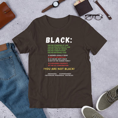 You Are Not Black Unisex T-Shirt - BOOM CULTURE APPAREL