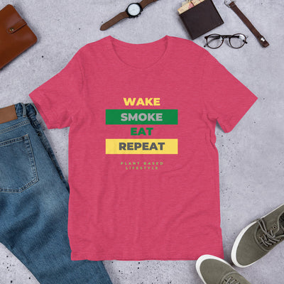 Wake, Smoke, Eat Unisex T-Shirt - BOOM CULTURE APPAREL