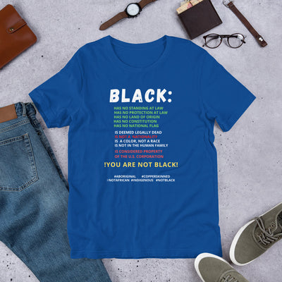 You Are Not Black Unisex T-Shirt - BOOM CULTURE APPAREL